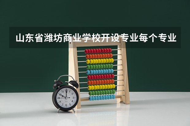 山东省潍坊商业学校开设专业每个专业招多少人