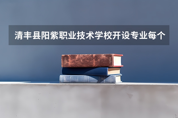 清丰县阳紫职业技术学校开设专业每个专业招多少人