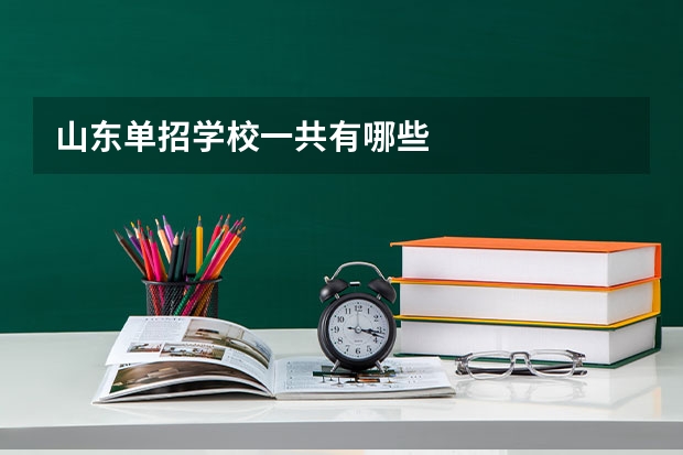 山东单招学校一共有哪些