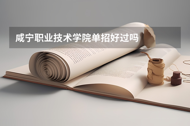 咸宁职业技术学院单招好过吗