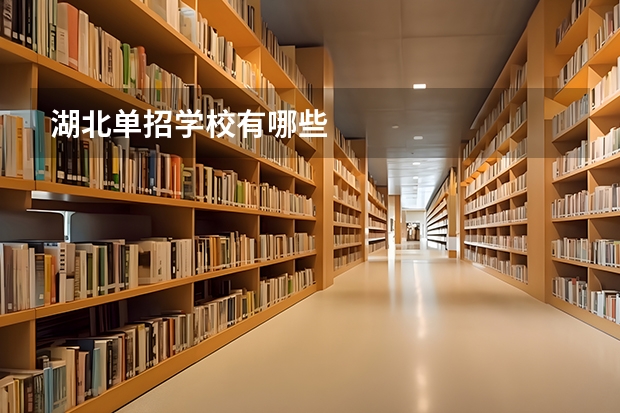 湖北单招学校有哪些