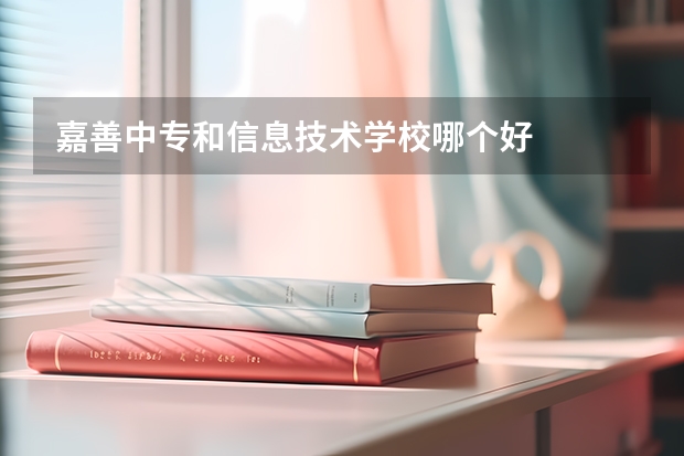 嘉善中专和信息技术学校哪个好