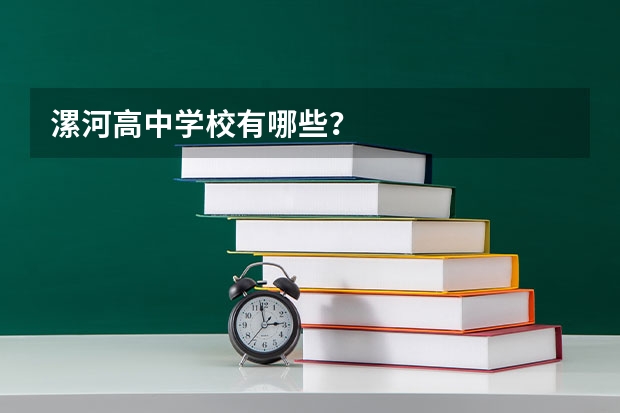 漯河高中学校有哪些？