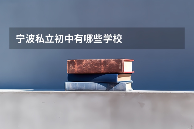 宁波私立初中有哪些学校