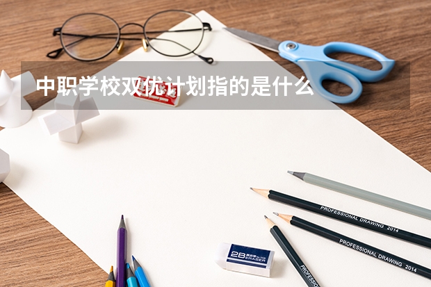 中职学校双优计划指的是什么