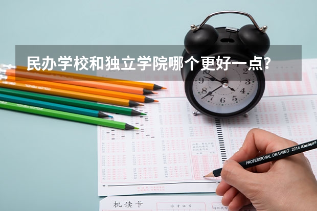 民办学校和独立学院哪个更好一点？