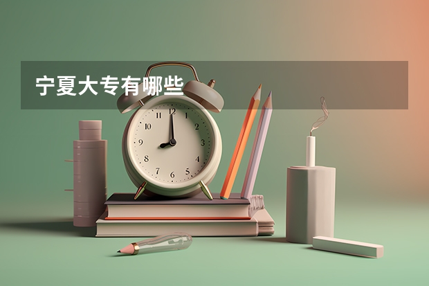 宁夏大专有哪些