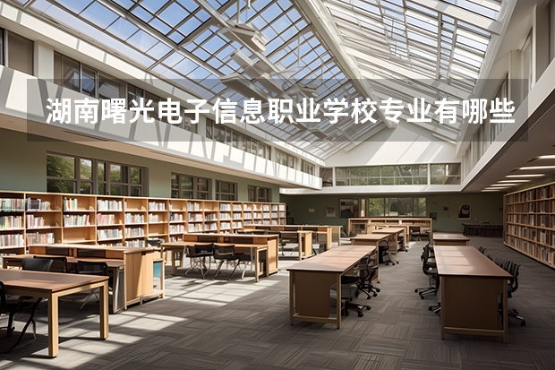 湖南曙光电子信息职业学校专业有哪些?专业介绍