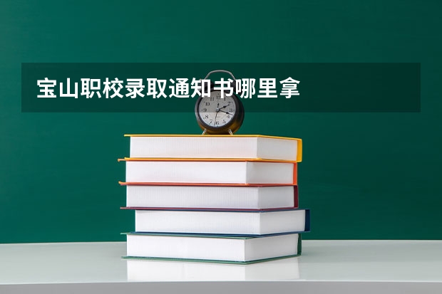 宝山职校录取通知书哪里拿