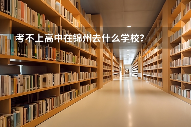 考不上高中在锦州去什么学校？
