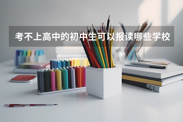 考不上高中的初中生可以报读哪些学校