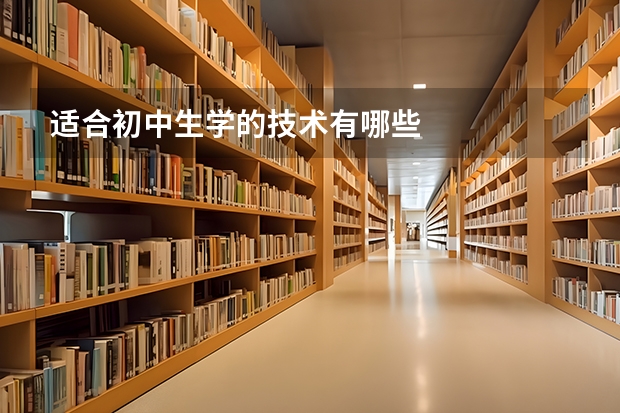 适合初中生学的技术有哪些