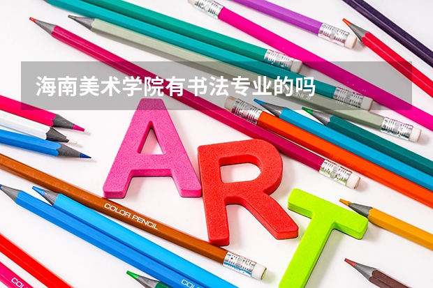 海南美术学院有书法专业的吗