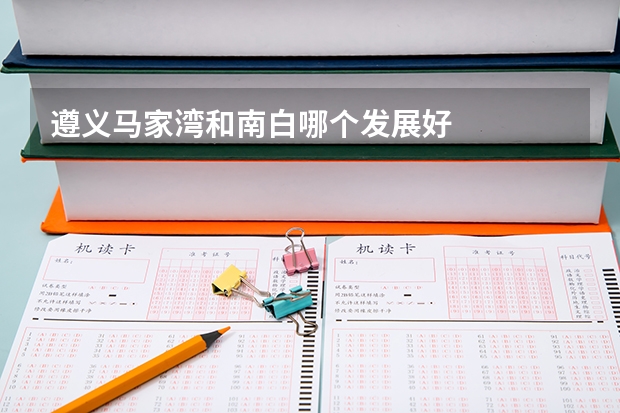 遵义马家湾和南白哪个发展好