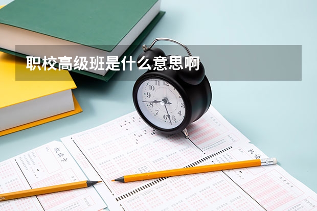 职校高级班是什么意思啊
